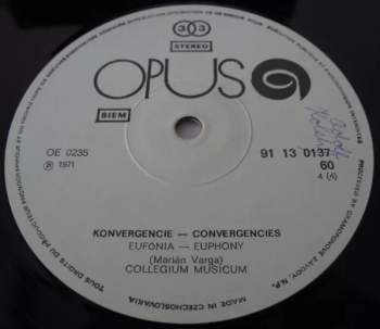 Collegium Musicum: Konvergencie (2xLP)