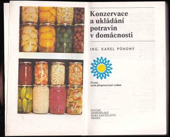 Karel Půhoný: Konzervace a ukládání potravin v domácnosti