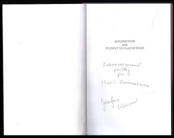Jaroslava Wernerová: Konzervatoř, aneb..., Student ve vlastní šťávě