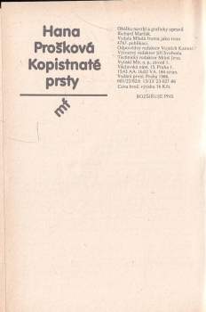 Hana Prošková: Kopistnaté prsty