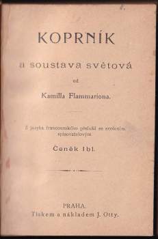 Camille Flammarion: Koprník a soustava světová