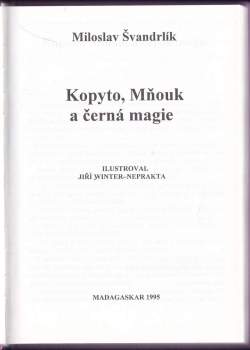 Miloslav Švandrlík: Kopyto, Mňouk a černá magie