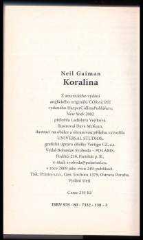 Neil Gaiman: Koralina