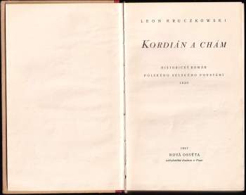 Leon Kruczkowski: Kordián a chám