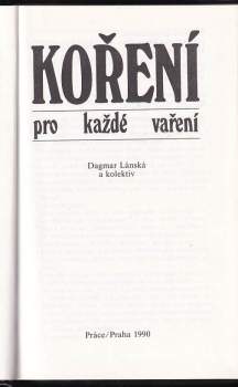 Dagmar Lánská: Koření pro každé vaření