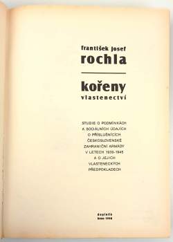 František Josef Rochla: Kořeny vlastenectví