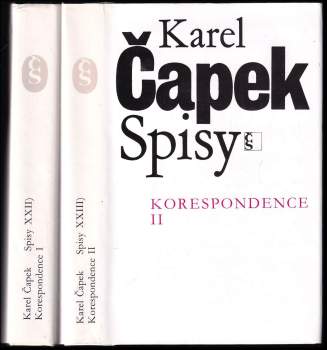 Karel Čapek: Korespondence