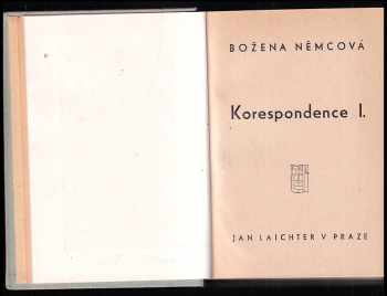 Božena Němcová: Korespondence