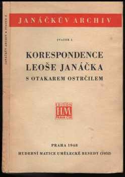 Korespondence Leoše Janáčka s Otakarem Ostrčilem