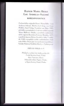 Rainer Maria Rilke: Korespondence
