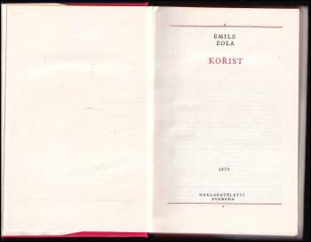 Émile Zola: Kořist