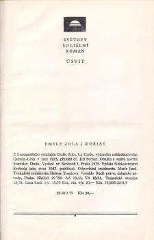 Émile Zola: Kořist