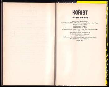 Michael Crichton: Kořist