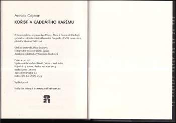 Annick Cojean: Kořistí v Kaddáfího harému