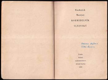 Frederick Marryat: Kormidelník Vlnovský