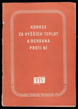Korose za vyšších teplot a ochrana proti ní - Sborník