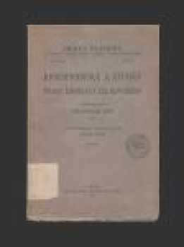 František Ladislav Čelakovský: Korespondence a zápisky Frant. Ladislava Čelakovského