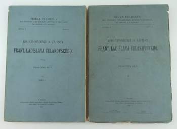 František Ladislav Čelakovský: Korrespondence a zápisky Frant. Ladislava Čelakovského, svazek III., sešit 1 + 2
