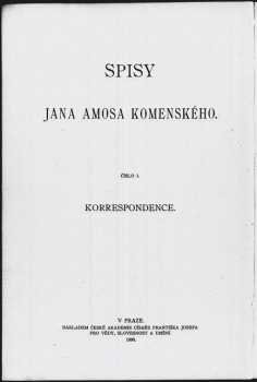 Korrespondence Jana Amosa Komenského