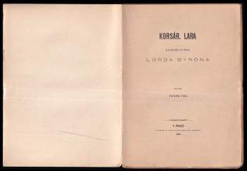 George Gordon Byron: Korsár ; Lara : básnické povídky lorda Byrona