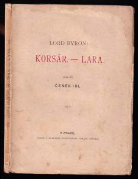 Korsár ; Lara : básnické povídky lorda Byrona