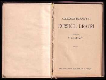 Alexandre Dumas: Korsičtí bratři