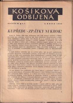 Košíková - odbíjená, KOMPLETNÍ ROČNÍK III.