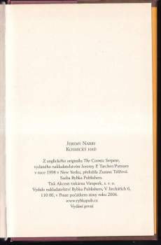 Jeremy Narby: Kosmický had