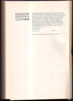 Kosmas: Kosmova Kronika česká