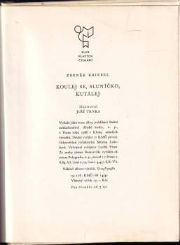 Zdeněk Kriebel: Koulej se, sluníčko, kutálej