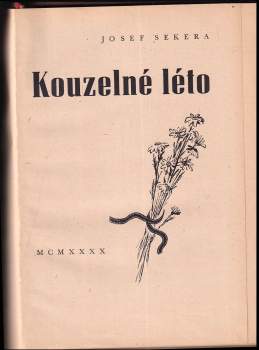 Josef Sekera: Kouzelné léto