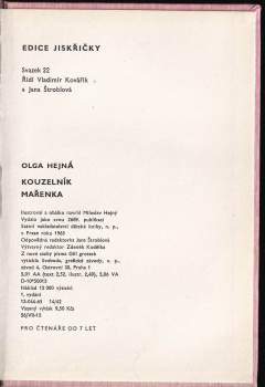 Olga Hejná: Kouzelník Mařenka