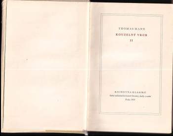 Thomas Mann: Kouzelný vrch