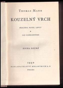 Thomas Mann: Kouzelný vrch
