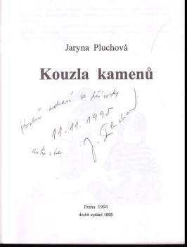 Jaryna Pluchová: Kouzla kamenů
