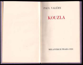 Paul Valéry: Kouzla