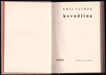 Emil Vachek: Kovadlina