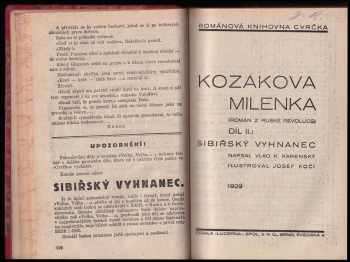 Josef Kočí: Kozákova milenka - Román z ruské revoluce - Díl I, Volha, Volha. + Díl II. Sibiřský vyhnanec + Díl III, Kletba emigrantova +