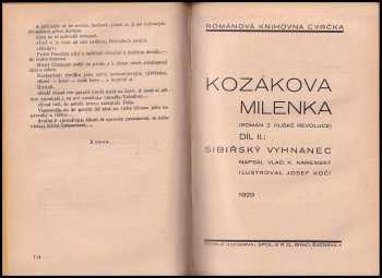 Josef Kočí: Kozákova milenka - Román z ruské revoluce - Díl I, Volha, Volha. + Díl II. Sibiřský vyhnanec + Díl III, Kletba emigrantova +