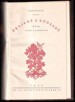 Arne Novák: Krajané a sousedé