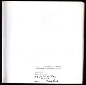 Otakar Kuča: Krajina, architektura, design