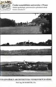 Jiří Mareček: Krajinářská architektura venkovských sídel