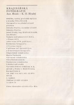 Karel Otto Hrubý: Krajinářská fotografie