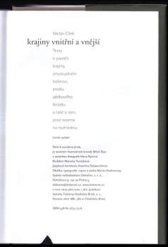 Václav Cílek: Krajiny vnitřní a vnější