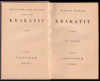Karel Čapek: Krakatit