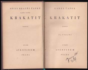 Karel Čapek: Krakatit