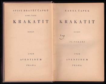 Karel Čapek: Krakatit