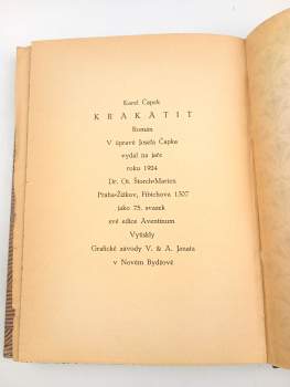 Karel Čapek: Krakatit