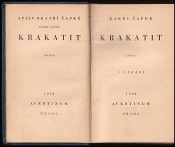 Karel Čapek: Krakatit