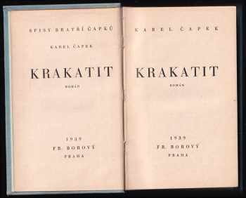 Karel Čapek: Krakatit